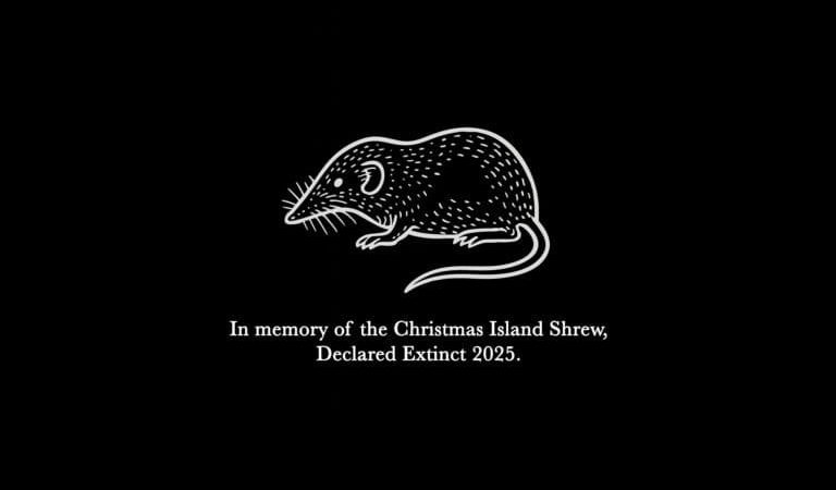 In memory of the Christmas Island shrew