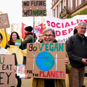 Glasgow climate activists stage massive street protest during global day of action for cop30