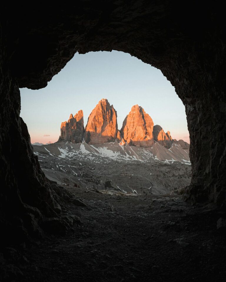 tre cime di lavaredo mountains in italy